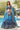 Blue Color Fascinating Function Style Organza Fabric Lehenga