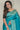 Function Wear Art Silk Weaving Work Saree In Cyan Color