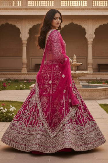 Radiant Rani Function Wear Net Lehenga Choli