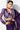 Art Silk Lace Border Work Purple Saree