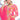 Beguiling Printed Work On Pink Color Chinon Fabric Sharara Suit