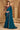 Teal Festive Wear Chiffon Lace Border Work Designer Saree