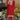 Radiant Red Color Function Wear Chinon Palazzo Suit