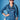 Crepe Silk Fabric Blue Color Riveting Co-Ord Sets