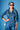 Crepe Silk Fabric Blue Color Riveting Co-Ord Sets