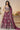 Wine Designer Sequins Work Satin Silk Fabric Lehenga Choli