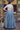 Weaving Work Sky Blue Art Silk Readymade Skirt With Crop Top