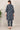 Navy Blue Color Printed Art Silk Fabric Co-Ord Set