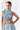 Blush Sky Blue Lace Work Designer Saree