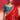 Emerald Red Art Silk Saree With Embroidered Blouse