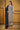 Grey Embroidered Art Silk Straight Cut Dress
