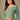 Classic Sea Green Function Wear Straight Cut Dress