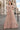 Designer Peach Chinon Silk Readymade Gown With Dupatta