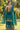 Embroidered Chinon Teal Palazzo Suit For Festive Wear