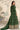 Chinon Silk Fabric Dark Green Bandhani Shaded Gown With Dupatta For Party Wear