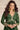Chinon Silk Fabric Dark Green Bandhani Shaded Gown With Dupatta For Party Wear