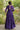 Royal Purple Cotton Festive Wear Readymade Gown