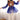 Traditional Blue Embroidered Faux Georgette Readymade Navratri Kediya