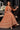 Georgette Rust Embroidered Readymade Anarkali Dress