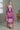 Magenta Chinon Silk Readymade Palazzo Suit