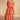 Organza Silk Fabric Luminous Readymade Gown WIth Dupatta In Orange Color
