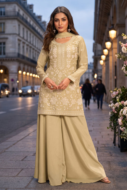 Premium Chinon Designer Beads Embroidery Salwar Suit