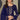 Festive Wear Flamboyant Rayon Fabric Readymade Salwar Suit In Navy Blue Color