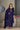 Festive Wear Flamboyant Rayon Fabric Readymade Salwar Suit In Navy Blue Color