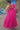 Georgette Fabric Bandhani Printed Luminous Readymade Long Gown In Pink Color