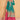 Cyan Color Chinon Fabric Enticing Function Wear Readymade Palazzo Suit