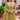 Olive Embroidery Work Readymade Long Top And Skirt