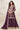 Wine Chinon Silk Embroidered Readymade Palazzo Salwar Kameez