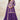 Chinon Silk Embroidered Readymade Palazzo Dress In Purple Color