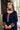 Creative Embroidered Work On Navy Blue Color Georgette Fabric Palazzo Suit