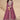 Embroidered Wine Readymade Anarkali Salwar Suit