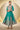 Teal Festive Wear Chinon Embroidered Readymade Anarkali Salwar Suit