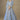 Chinon Silk Embroidered Sky Blue Designer Readymade Gown With Dupatta