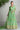 Eugeniya Belousova Sea Green Color Readymade Digital Printed Gown With Dupatta In Chinon Fabric
