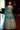Teal Heavy Embroidery Work Georgette Readymade Sharara Top Lehenga