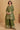 Elegant Green Color Chinon Silk Fabric Function Wear Readymade Palazzo Suit