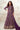Georgette Purple Festive Wear Embroidered Long Top With Skirt