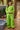 Green Cotton Plain Co-Ord Set For Women