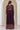 Women's Georgette Wine Embroidered Work Anarkali Gown With Dupatta