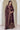 Women's Georgette Wine Embroidered Work Anarkali Gown With Dupatta