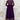 Party Wear Embroidered Georgette Purple Anarkali Gown With Dupatta