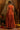Vibrant Rust Mul Cotton Hand Work Designer Gown For Women