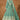 Embroidered Cyan Readymade Long Anarkali Style Gown With Dupatta