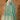 Embroidered Cyan Readymade Long Anarkali Style Gown With Dupatta