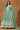 Embroidered Cyan Readymade Long Anarkali Style Gown With Dupatta