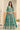 Georgette Fabric Teal Festive Wear Readymade Anarkali Suit